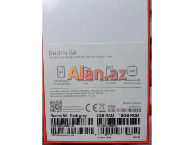 Xiaomi Redmi 5A, 16 GB Dark grey