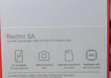 Xiaomi Redmi 5A, 16 GB Dark grey
