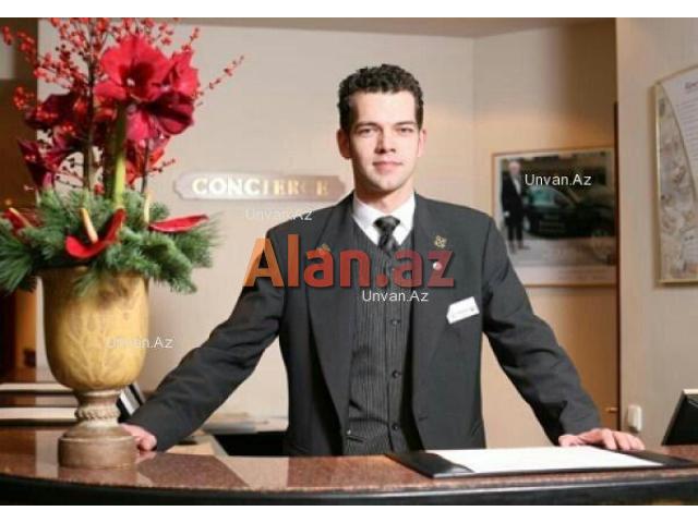 Otele resepshin oglan teleb olunur.