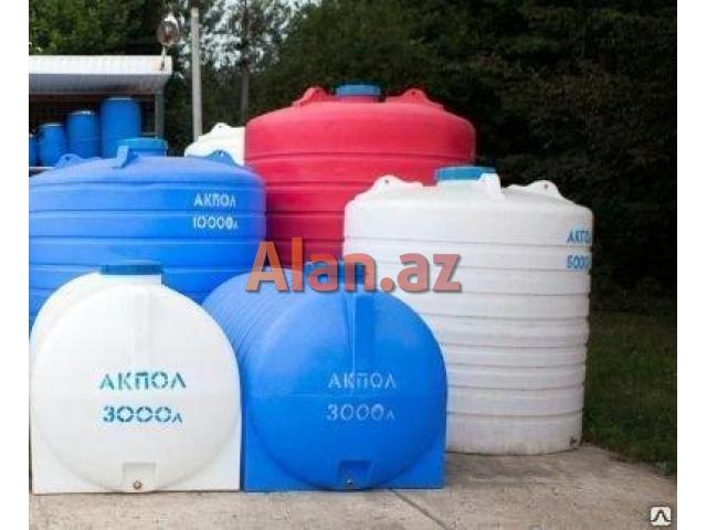 plastik su çənləri