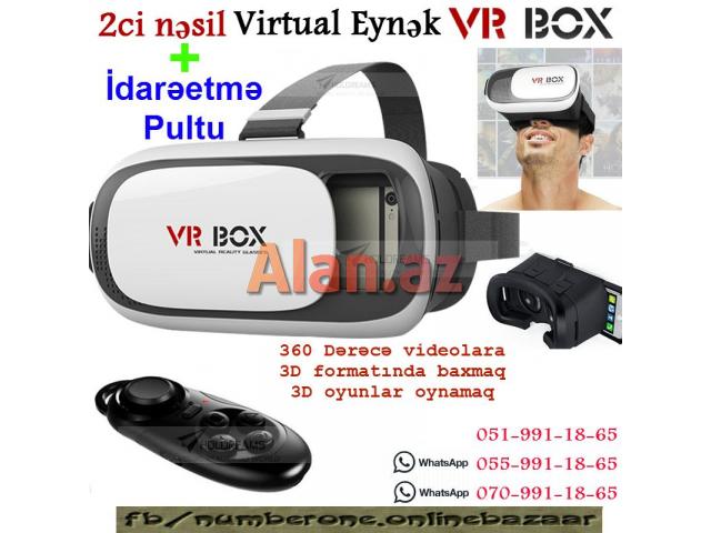 Virtual Eynək VR Box2 + pult