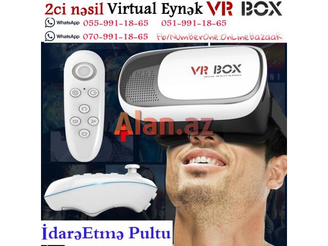 Virtual Eynək VR Box2 + pult