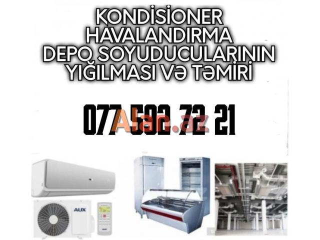 Her nov kombi, kondisoner, havalandirma sistemlerinin yigilmasi ve temiri