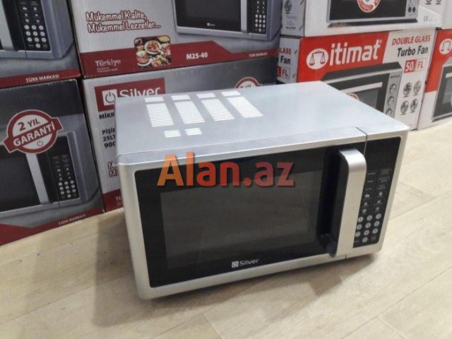 Mikrodalgali soba silver 25 litr sensrli model turk istehsali
