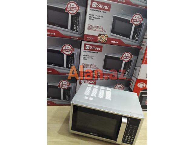 Mikrodalgali soba silver 25 litr sensrli model turk istehsali