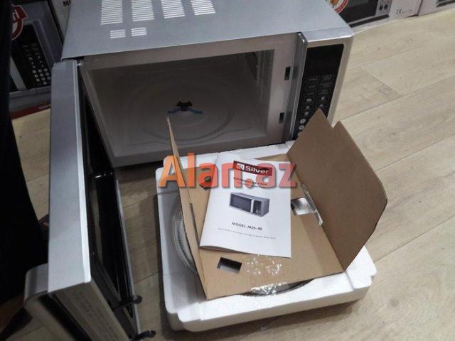 Mikrodalgali soba silver 25 litr sensrli model turk istehsali