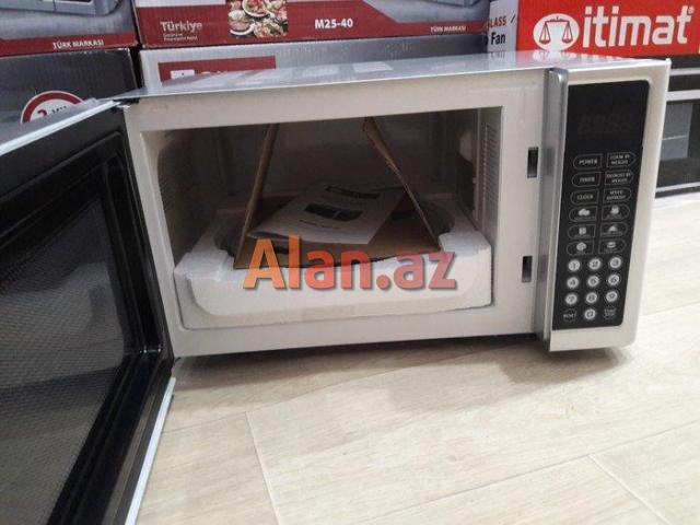 Mikrodalgali soba silver 25 litr sensrli model turk istehsali