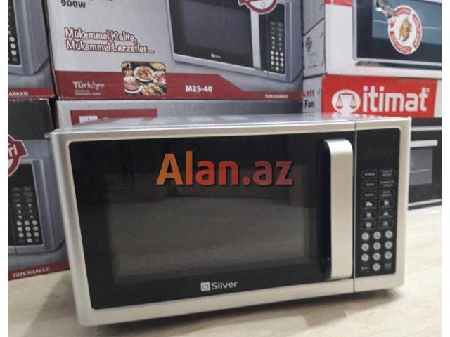 Mikrodalgali soba silver 25 litr sensrli model turk istehsali