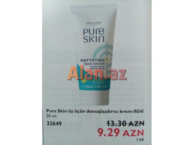 pure skin üz üçün donuqlaşdırıcı krem - flüid 50ml.