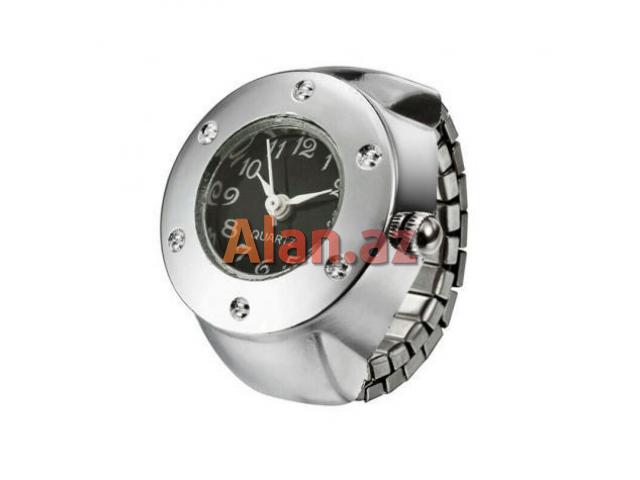 Barmağa taxılan üzük formalı saat