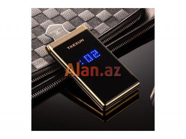 Tkexun M2 Demir korpuslu Qapaqlı Taç ekran iki nömreli Telefon