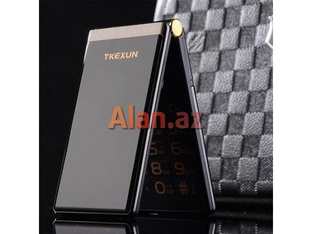 Tkexun M2 Demir korpuslu Qapaqlı Taç ekran iki nömreli Telefon