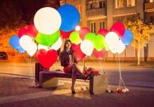 Helium balonlarının satışı