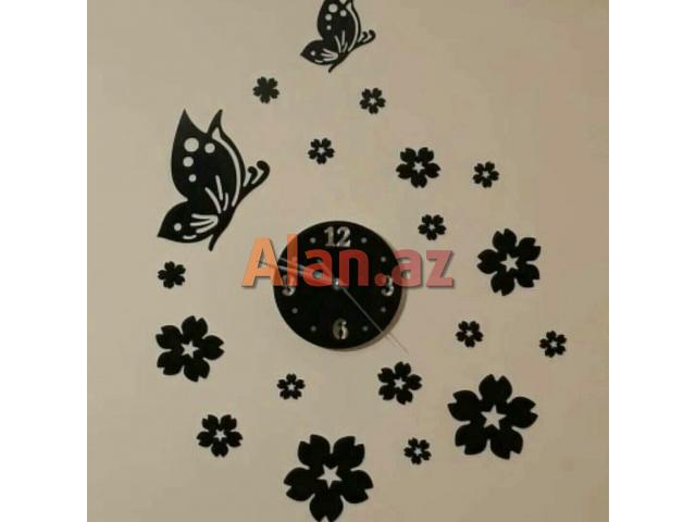 Divar Dekor Saat.. Yeni..qutuda..