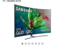 Samsung televizor QE 65Q8CNAU 165 sm Qled kurved - eyri ekran
