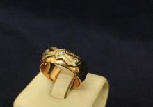 Qədimi sovet qizil üzük Sibir brilliant 0.10sot 583prob 8.6qr