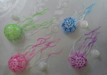Akvarium silikon fosforlu isiqveren meduza. Rengler goy, yasil, pink, purpur.