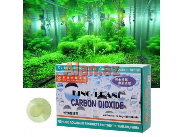 Akvarium tebii bitkileri ucun CO2 tabletleri. 80 eded