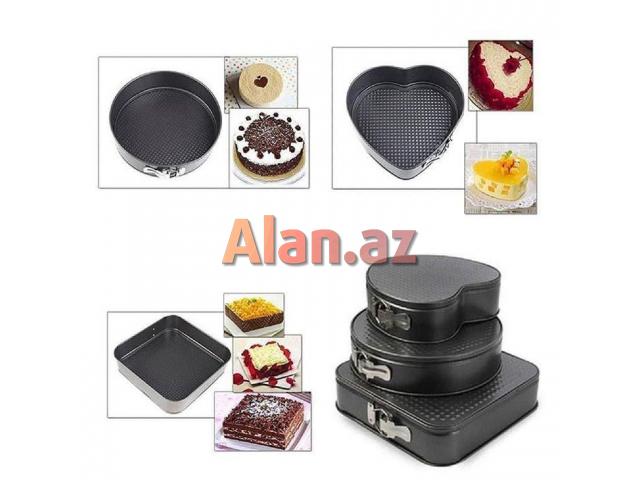 3-lü set.Tort bişirmək üçün qablar