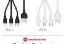 WK-3in1 WDC 061 Data Cable| 3-1 arad USB şunur
