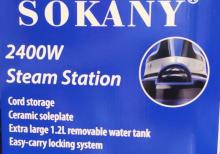 ütü Sokany sk-188 model 2400 watt 1.2 litr su tutumlu 1.7 m kabelin uzunlugu keramik altdig