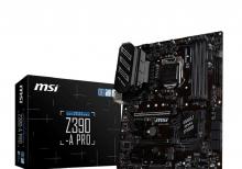 Msi Z390-A PRO .. Prosessor dəstəyi: 9th/8th generation Core / Pentium Gold /Celeron