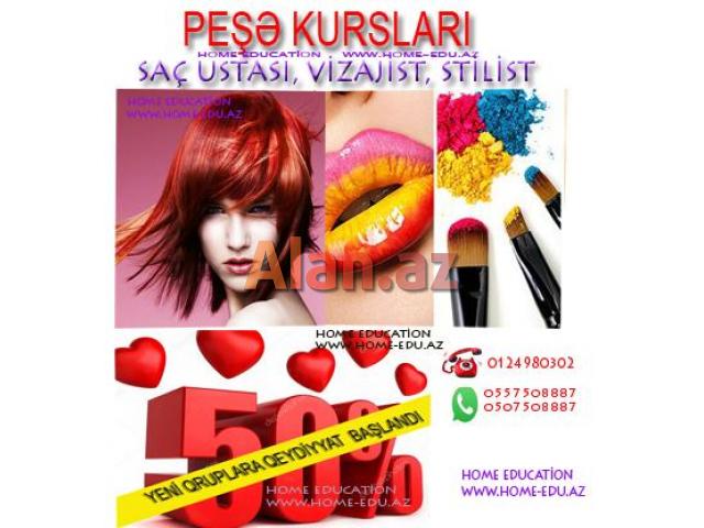 Saç ustası və Vizajist peşə kursları