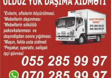 Yükdaşıma xidməti. evden eve daşınma. mebel daşıma