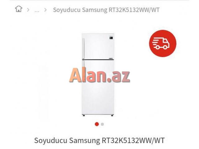 Soyuducu Samsung RT32K5132WW/ WT Eni 60 sm , hündürlüyü 1.72 sm