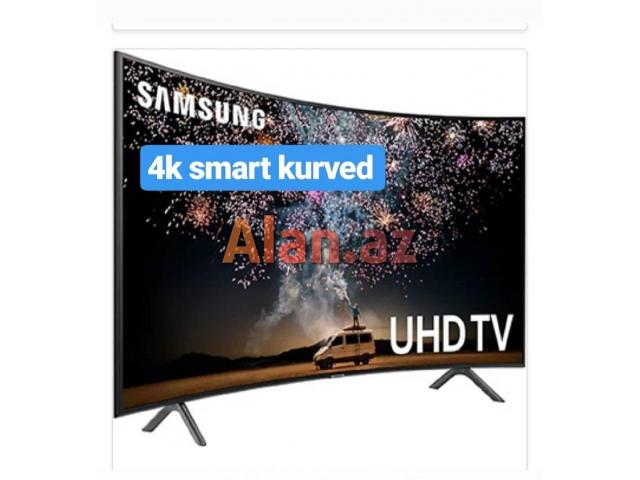 Televizor Samsung  - Ekranın ölçüsü 140 sm , 4K UHD , KURVED - Əyri ekran , Smart , Wifi var