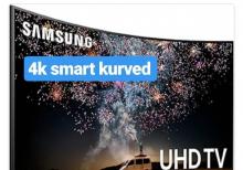 Televizor Samsung  - Ekranın ölçüsü 140 sm , 4K UHD , KURVED - Əyri ekran , Smart , Wifi var
