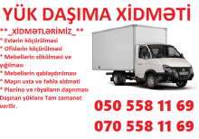 Yükdaşıma xidməti. evden eve daşınma. mebel daşıma