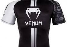 Venum Venum Logos Rashguard Short Sleeves - Black/White