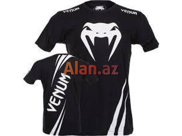 fightwear shop nederland Venum Venum T Shirt Challenger Black White by Venum MMA Fight Wear