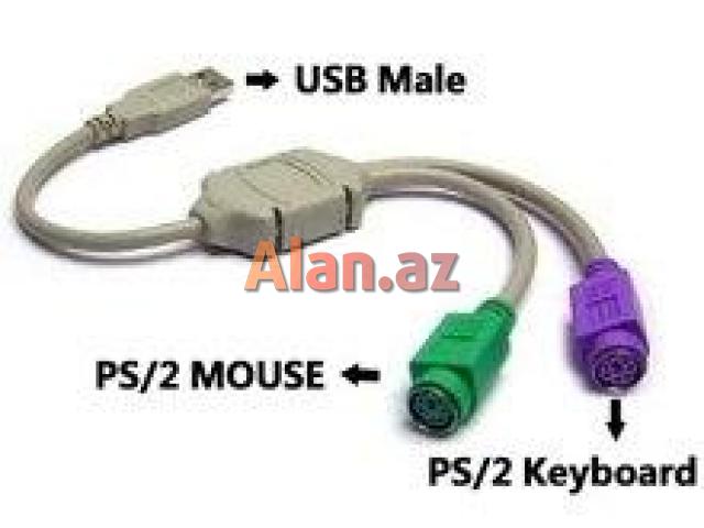 PS2 usb çevirici kabeli