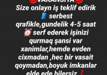 Evdar xanimlara is teklifi