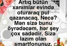 Evdar xanimlara is teklifi