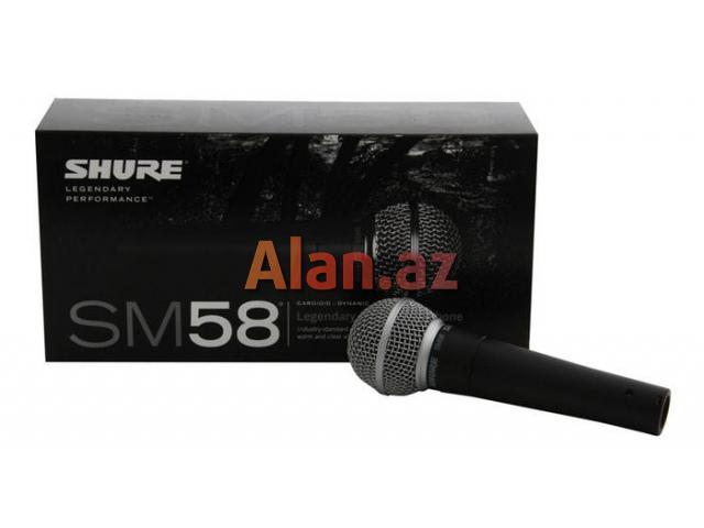 Shure SM 58 dynamic vocal kabelli mikrafon.