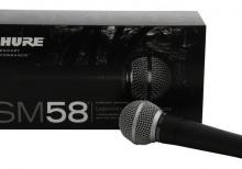 Shure SM 58 dynamic vocal kabelli mikrafon.