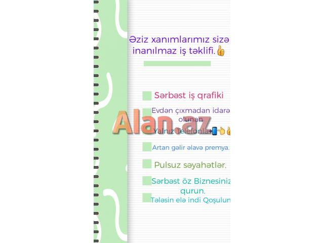 Evdə oturaraq pul qazanmaq qadınlar üçün