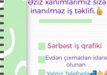 Evdə oturaraq pul qazanmaq qadınlar üçün