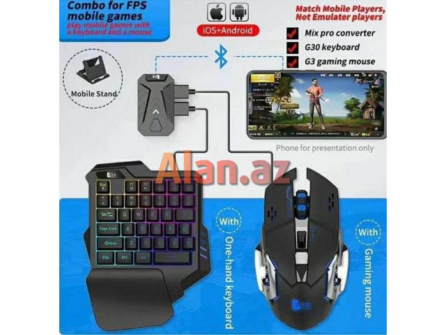 Pubg sevənlər üçün 3-ü birlikdə dəst: — Klaviatura + mouse + konvertor
