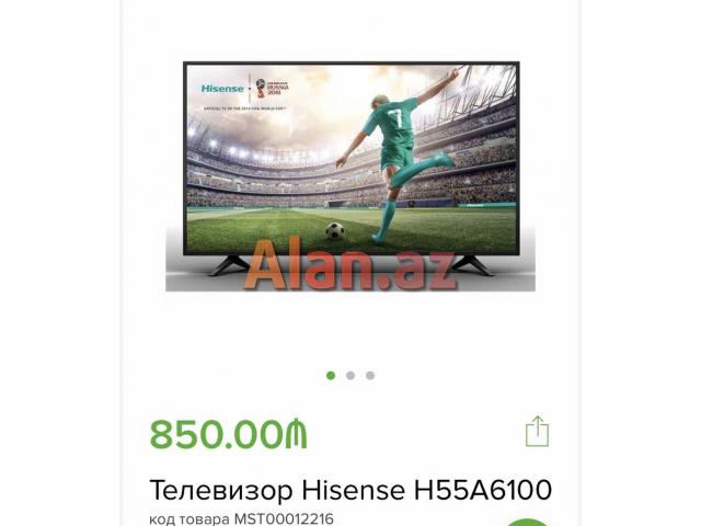 Almaniya Brendi Hisense Smart Tv 140ekran 26% endirimlə Cəmi 765