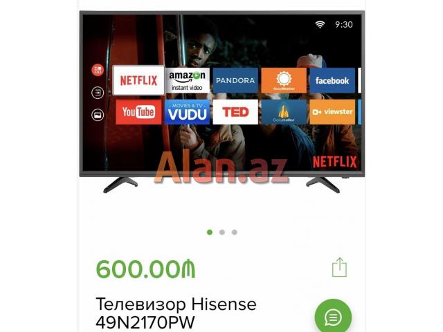 Almaniya Brendi Hisense Smart Tv 125 ekran 26% endirimlə Cəmi 540