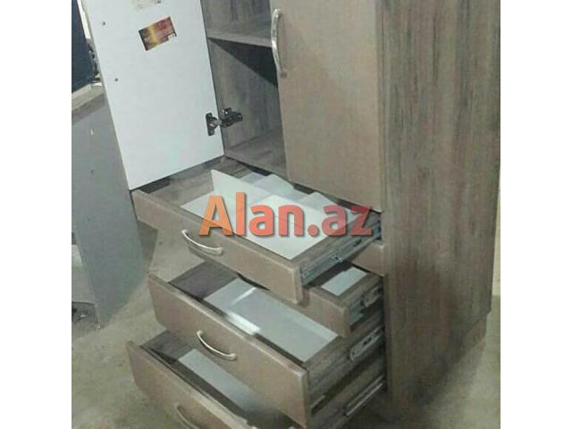 şkaf metbex uçun, membran qapaqlar, vakum sirme ve petle