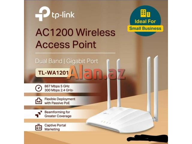 Tp link access point tl-wa1201 ac1200 Wifi zona Modem deyil Yeni
