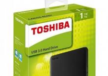 HDD Xarici 1TB Toshiba USB3
