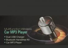 G9 2.5A İkili USB Portlu Fm Modulyator Blutuz Mp3 Player və Zəng Adaptoru Yeni