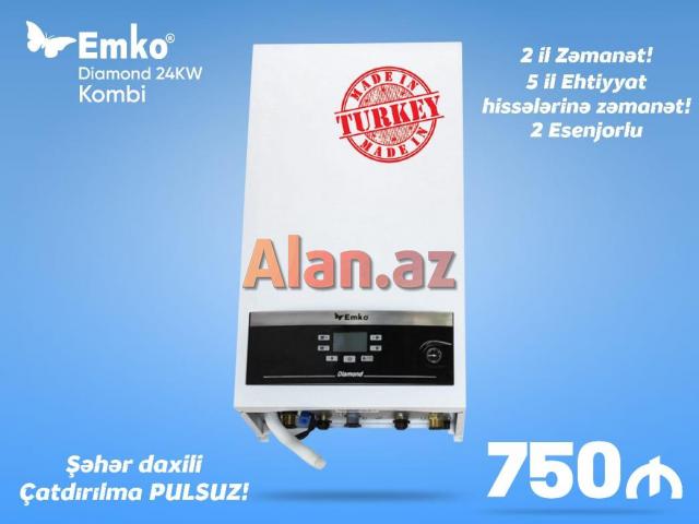 Kombi Emko 24 KW Türkiyə İstehsalı Yalnız Nəğd Satılır