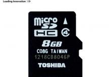 Toshiba 8Gb Micro yaddaş kartı